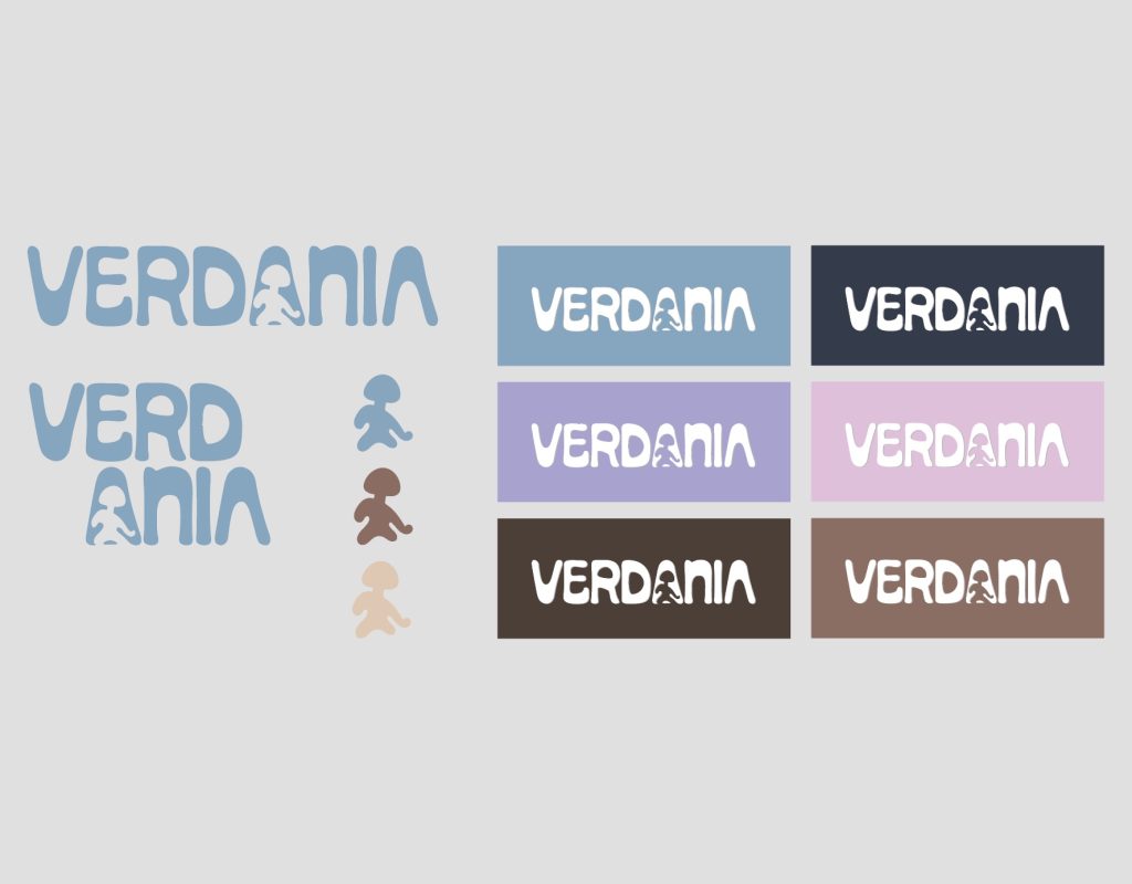 Logo and its variants for Verdania